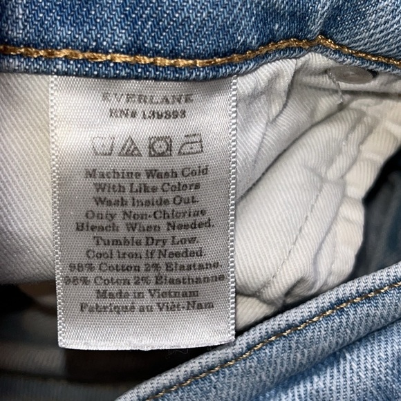 Everlane distressed knee high rise ankle jeans - Picture 6 of 16